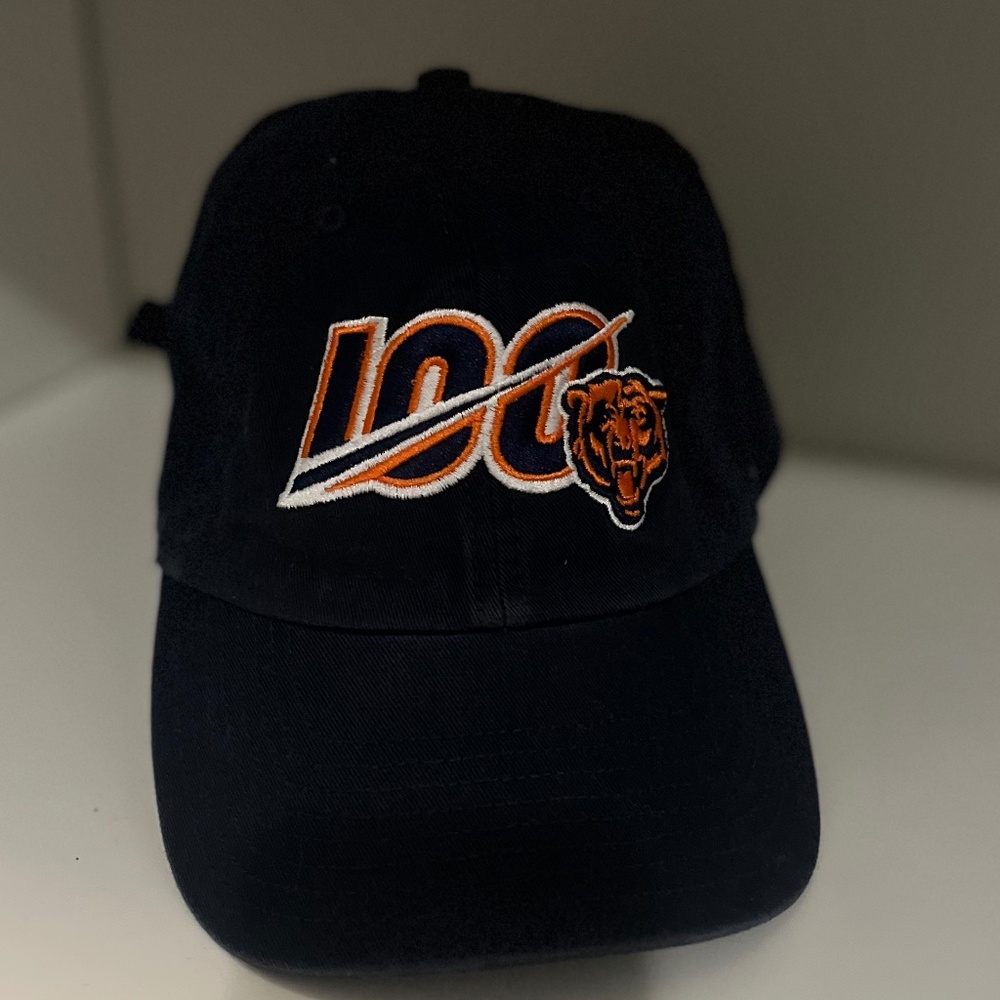 Chicago Bears 100th Anniversary Staff-Issued Slingback Hat – Navy